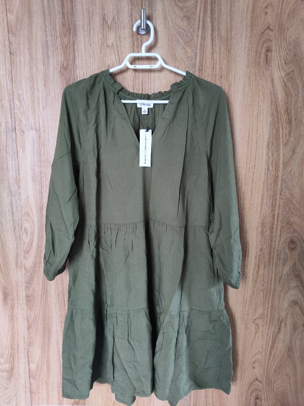 The Drop 3/4 Length Sleeve Dress